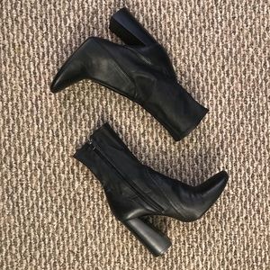 Zara Leather Sock Boots